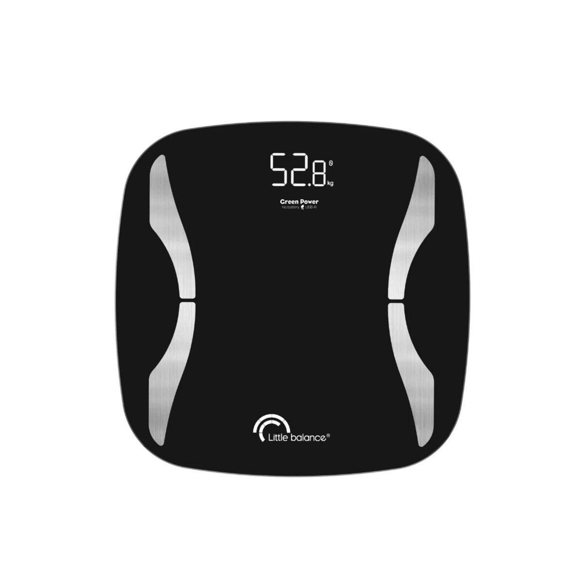 LITTLE BALANCE Pèse-personne électronique 180kg/100g noir - 8651