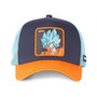 Voir la diapositive 2 : CAPSLAB Casquette trucker avec filet Dragon Ball Super Black Goku