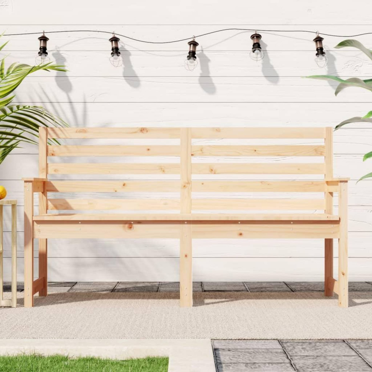 VIDAXL Banc de jardin 159,5x48x91,5 cm bois massif de pin