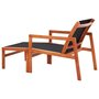 Voir la diapositive 4 : VIDAXL Chaise de jardin et repose-pied Eucalyptus solide et textilene