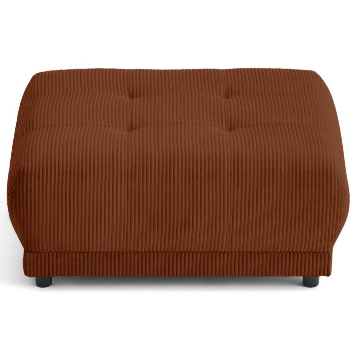 LISA DESIGN Amadora - pouf en velours côtelé