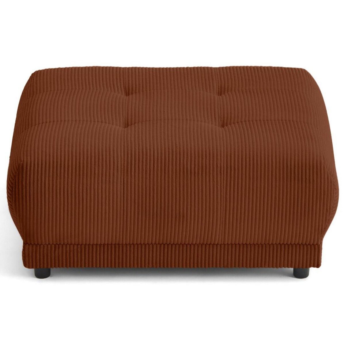 LISA DESIGN Amadora - pouf en velours côtelé