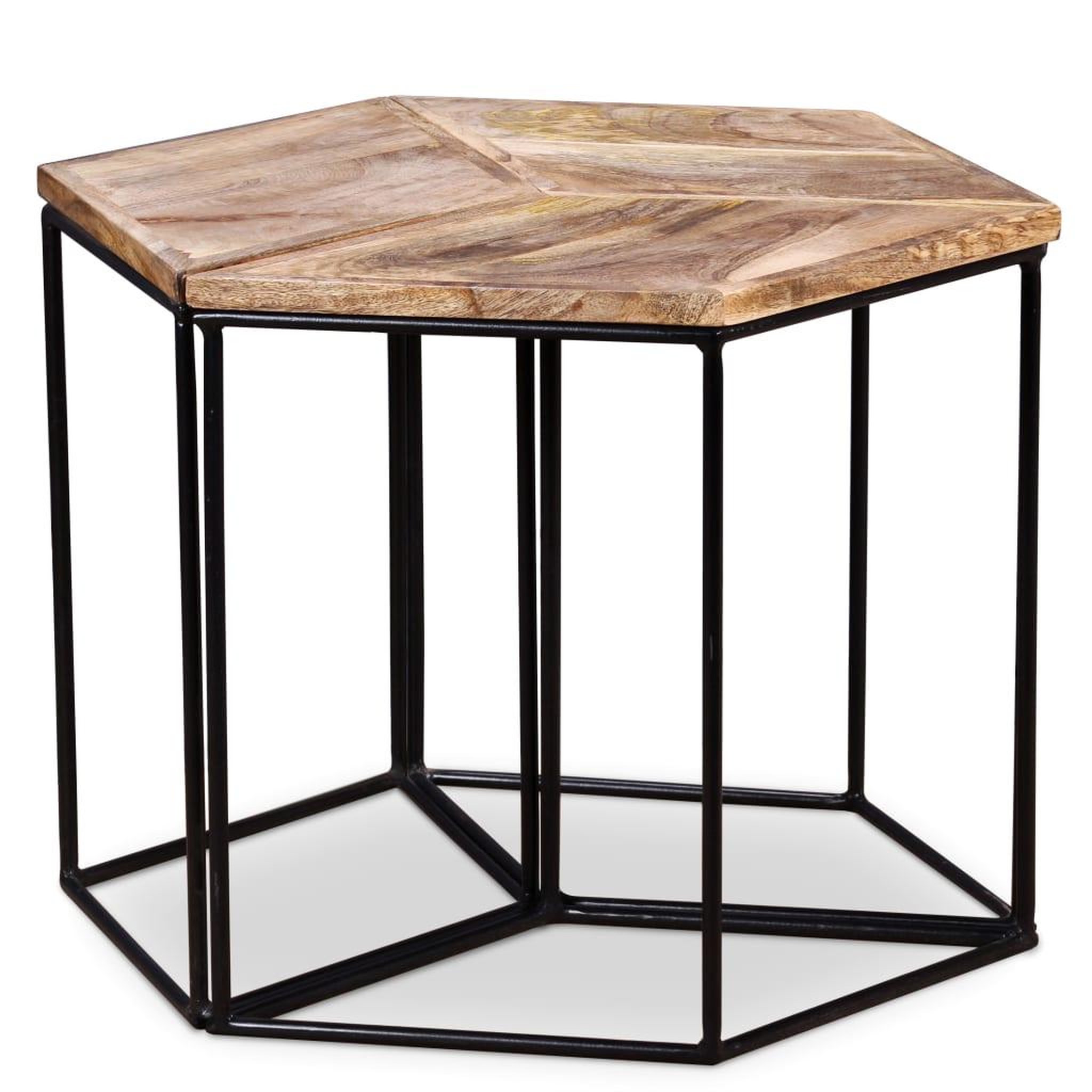Voir la diapositive 5 : VIDAXL Table basse bois de manguier massif 56x48x40 cm
