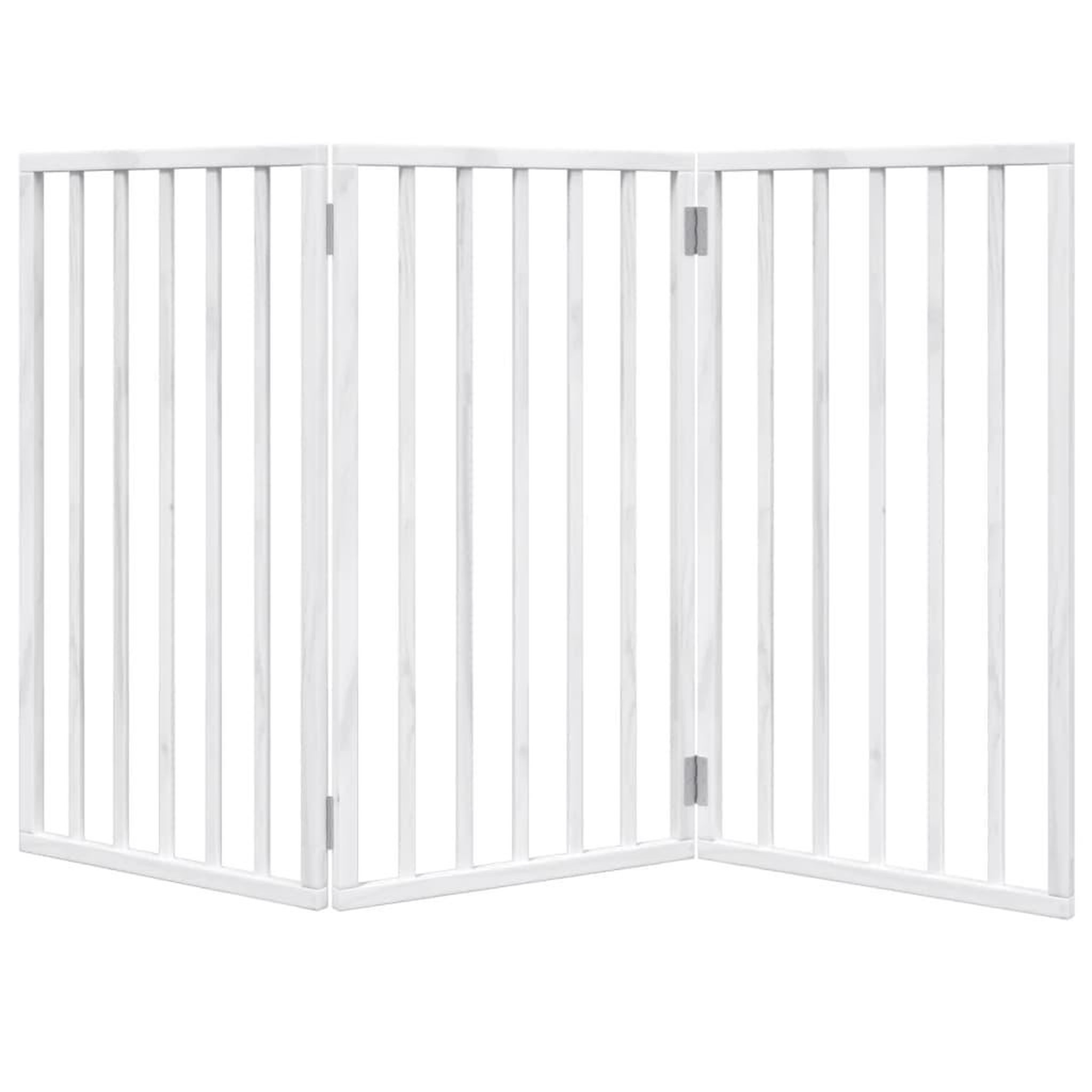 Voir la diapositive 4 : VIDAXL Barriere pour chien pliable 3 panneaux 150 cm bois de peuplier