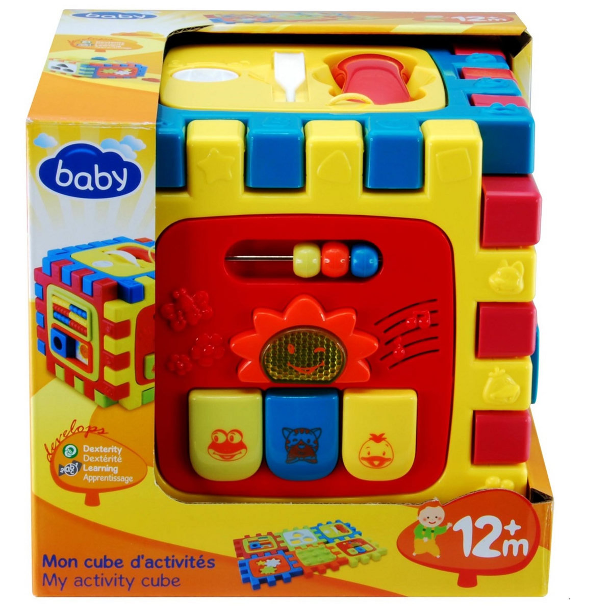 One Two Fun Mon cube activités sons et lumières 