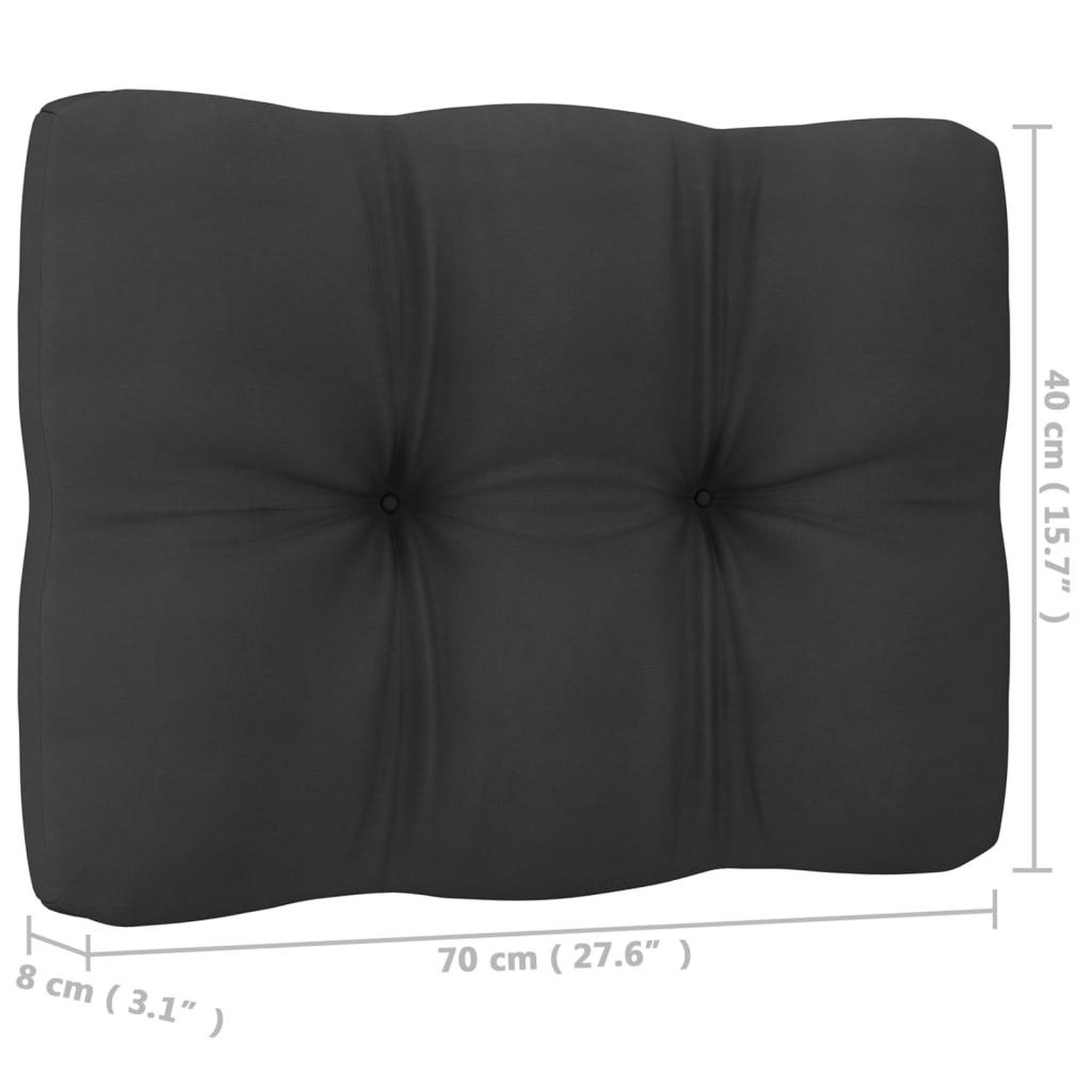 Voir la diapositive 6 : VIDAXL Salon de jardin 9 pcs avec coussins Blanc Bois de pin massif