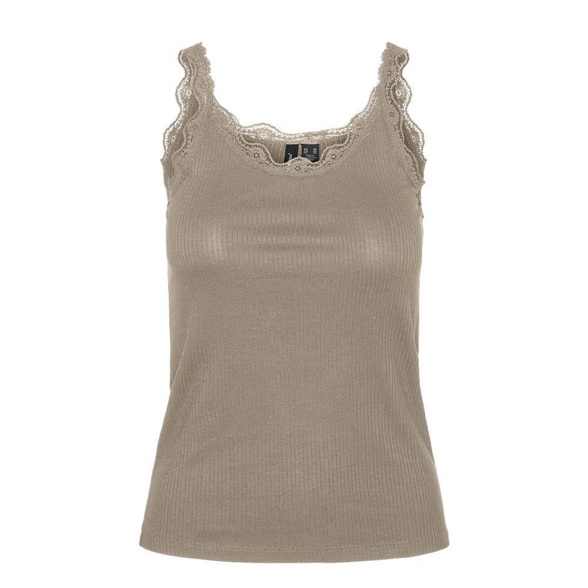 Vero Moda Débardeur Marron Femme Vero Moda Mily. Coloris disponibles : Marron