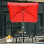 Voir la diapositive 2 : OUTSUNNY Parasol inclinable rectangulaire métal polyester haute densité 2L x 2l x 2,6H m rouge