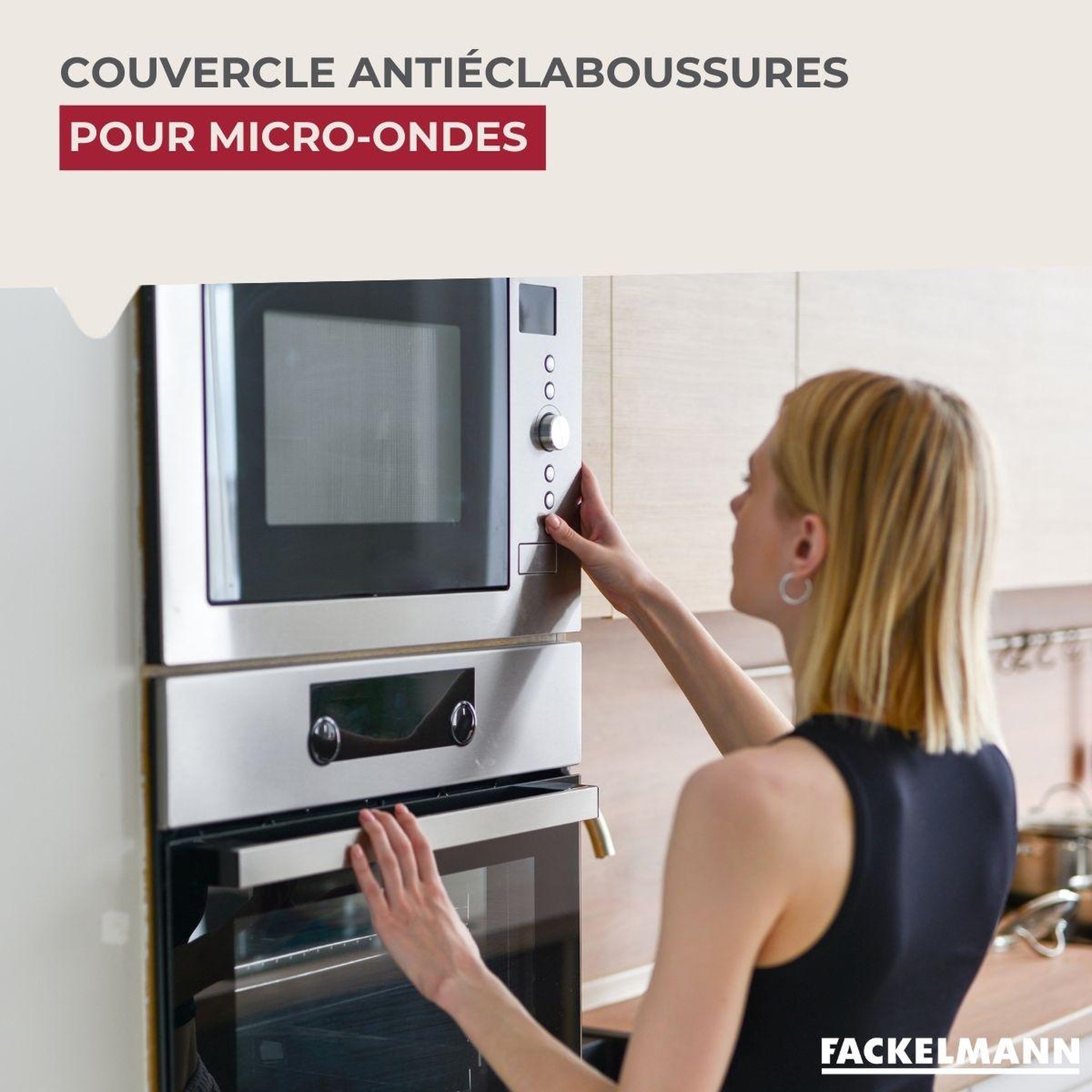 Voir la diapositive 2 : Fackelmann Couvercle pour micro-ondes fackelmann