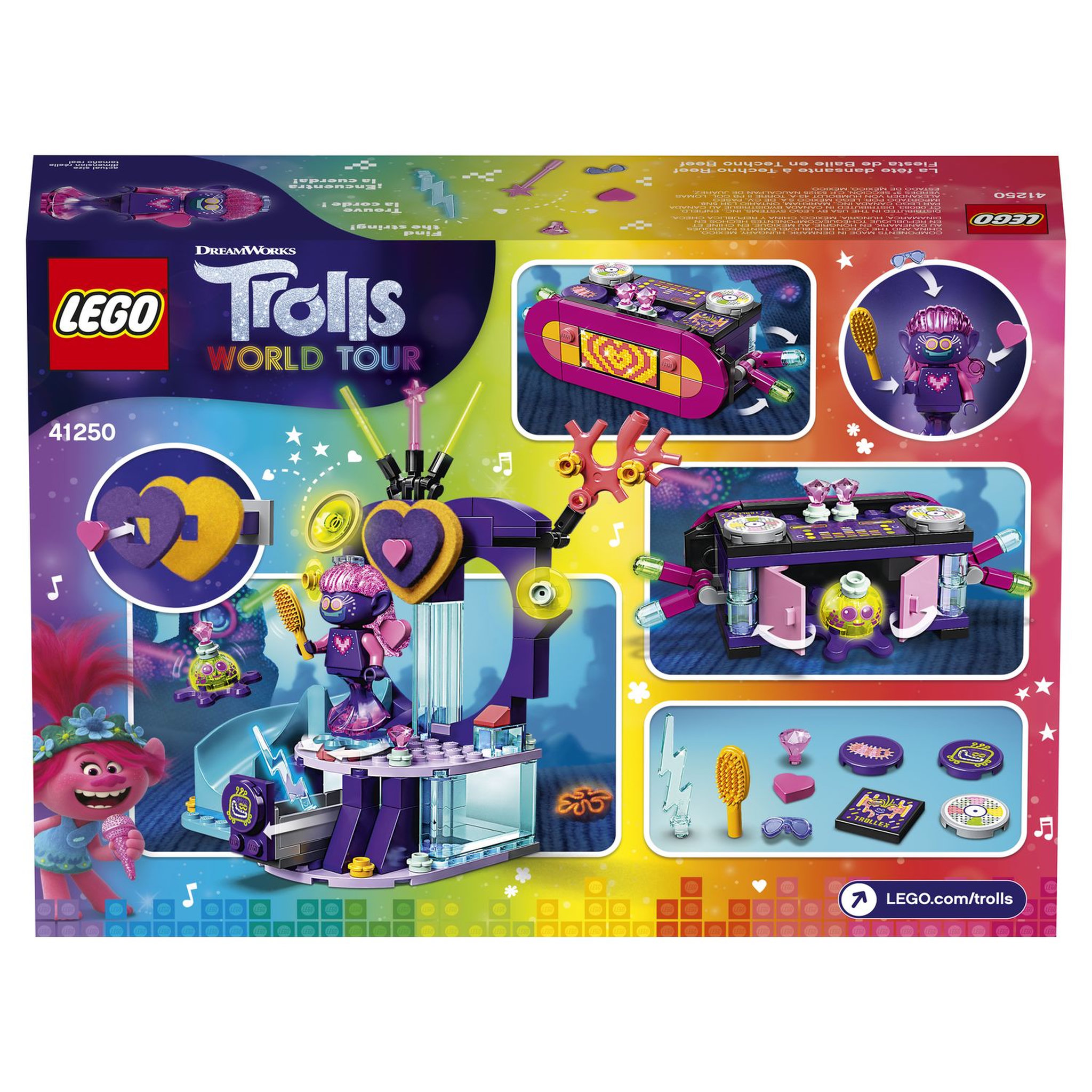 Voir la diapositive 3 : LEGO Trolls 41250 - La Soirée Dansante de Techno Island