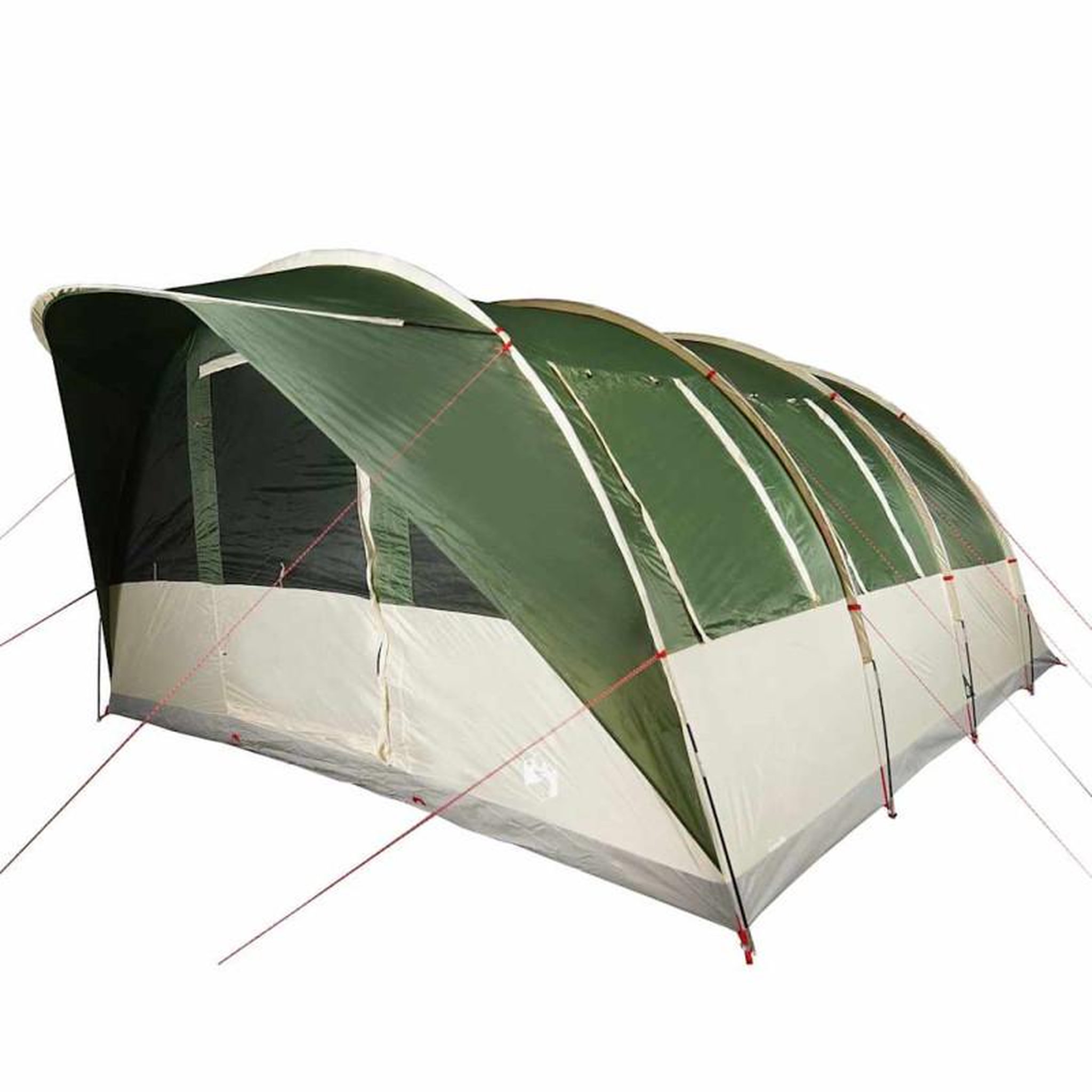 Voir la diapositive 2 : VIDAXL Tente de camping tunnel 7 personnes vert imperméable