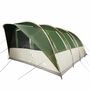 Voir la diapositive 2 : VIDAXL Tente de camping tunnel 7 personnes vert imperméable