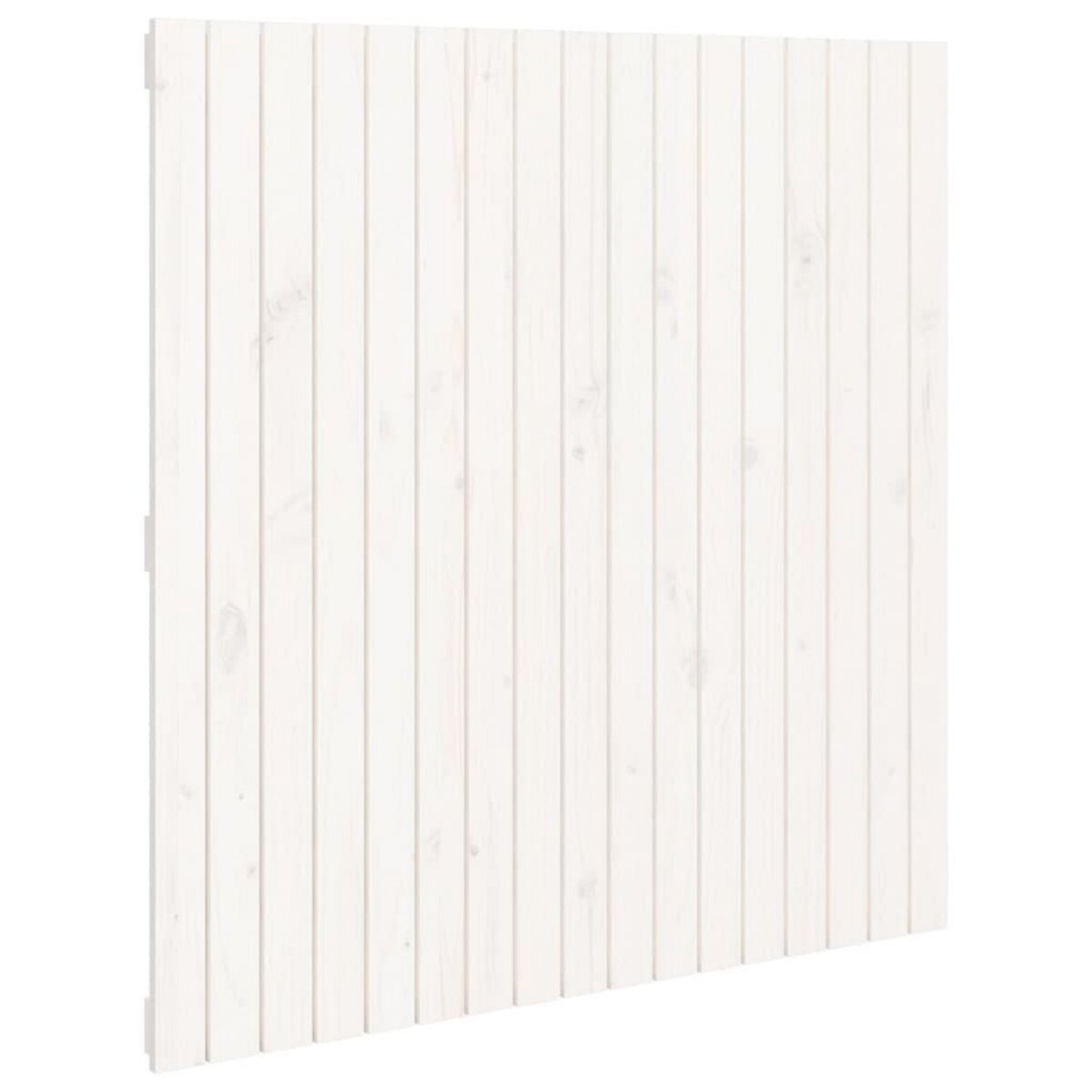 VIDAXL Tete de lit murale Blanc 108x3x110 cm Bois massif de pin