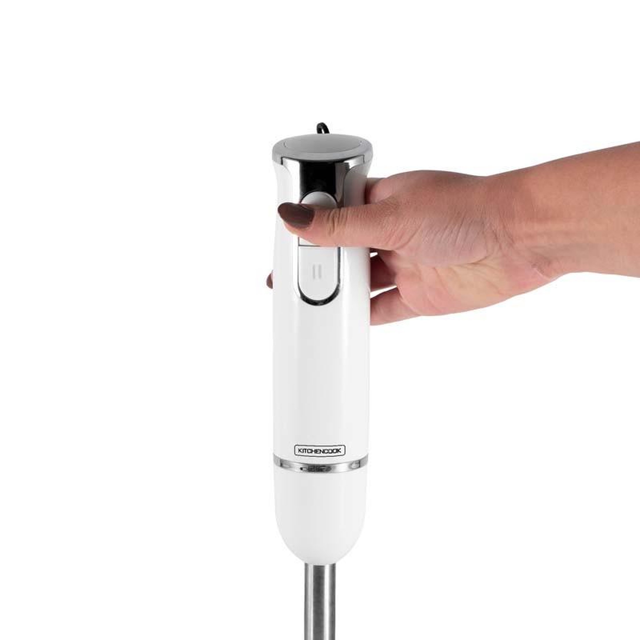 Voir la diapositive 4 : KITCHENCOOK Kitchencook - hand x white - blanc - mixeur plongeant - 600 w - pied inox