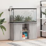VIDAXL Support pour aquarium sonoma gris 101x41x58cm bois d ingénierie