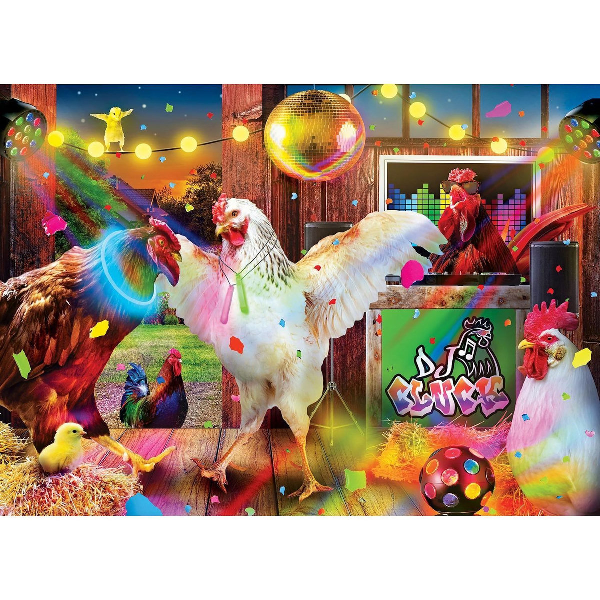 Master Pieces Puzzle 1000 pièces : Wild & Whimsical - Danse des poules