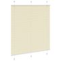 Voir la diapositive 3 : VIDAXL Store plisse creme 115x100cm largeur du tissu 114,4cm polyester