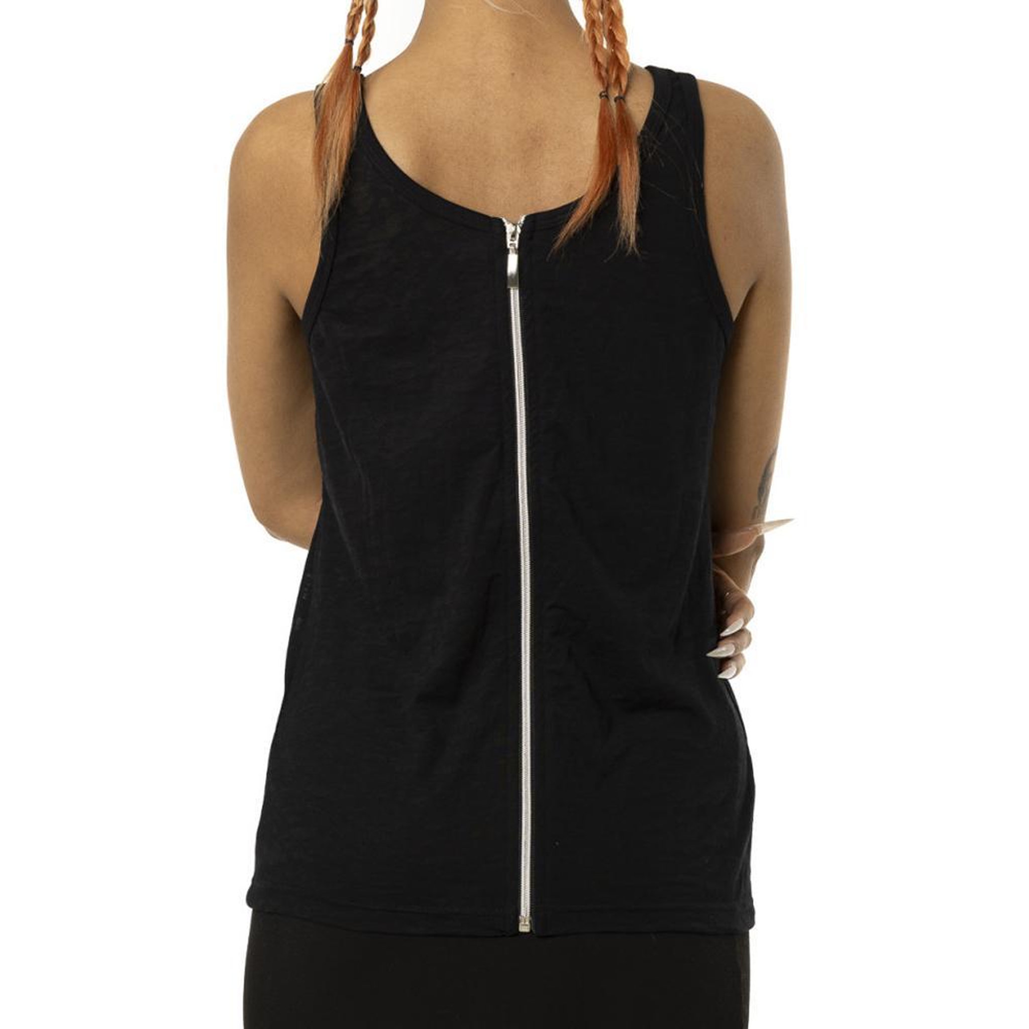 Voir la diapositive 2 : VON DUTCH Débardeur Noir Femme Von Dutch Zip
