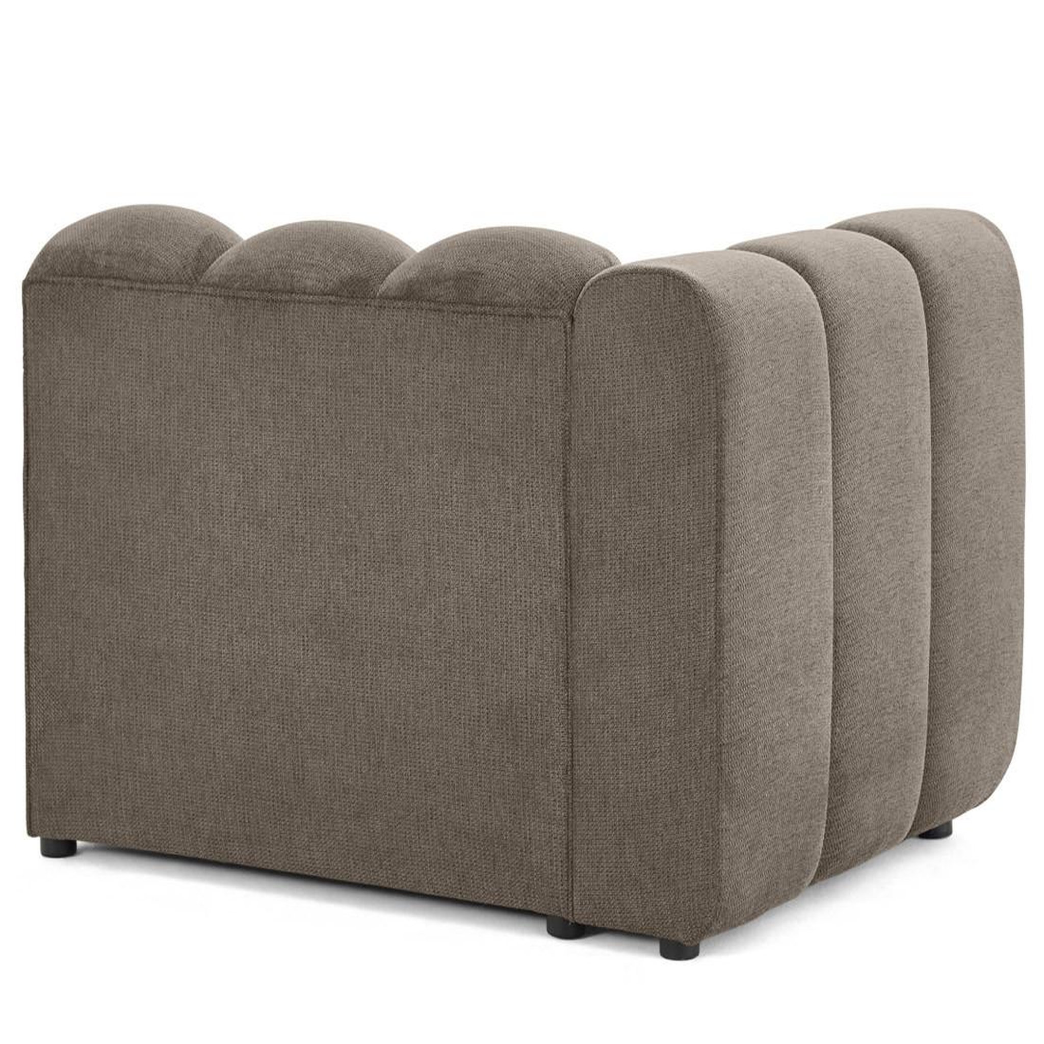 Voir la diapositive 5 : LISA DESIGN Debbie - module d'assise gauche en tissu texturé