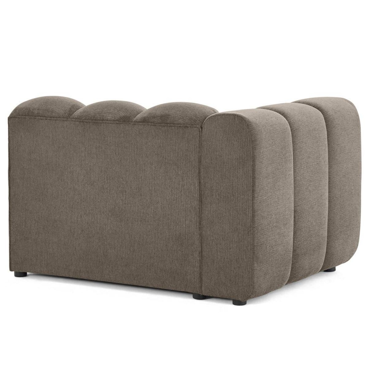 LISA DESIGN Debbie - module d'assise gauche en tissu texturé