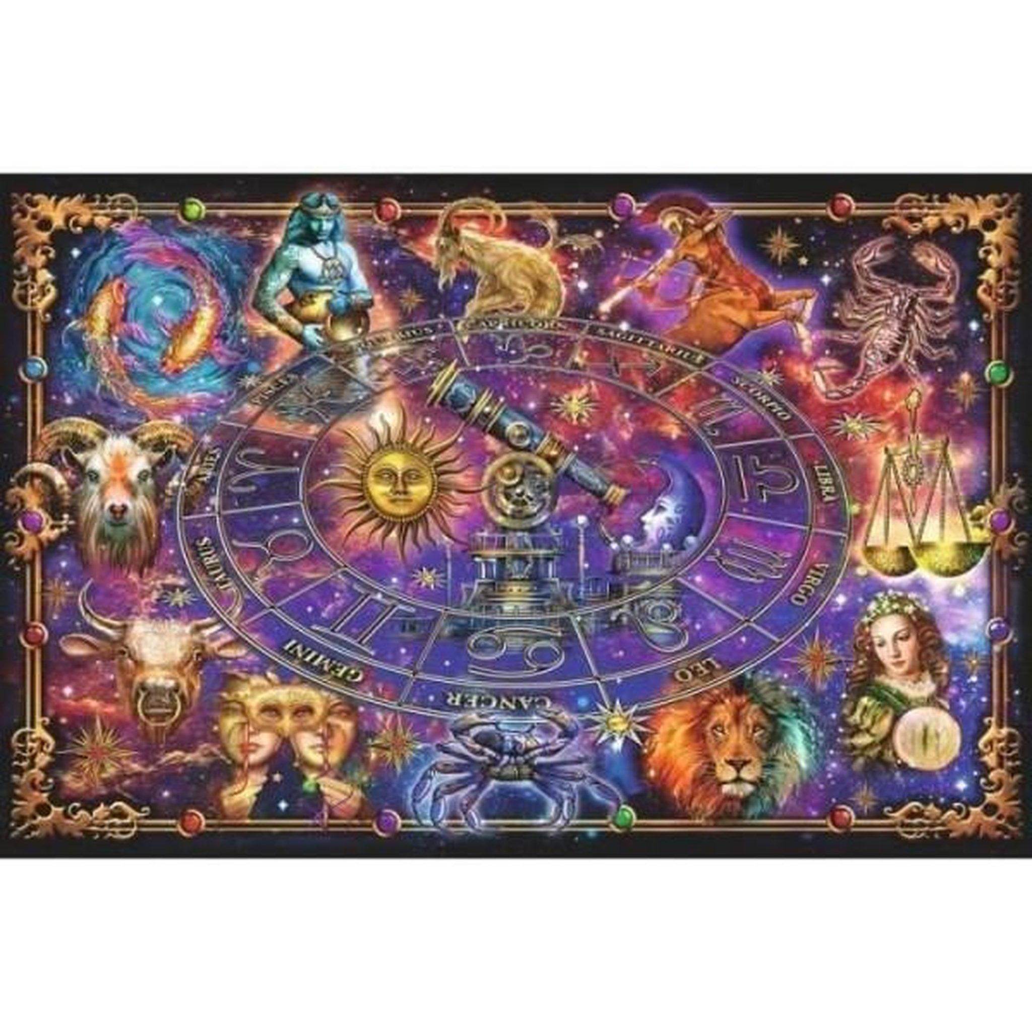 RAVENSBURGER Puzzle 3000 pieces signes du zodiaque, puzzle adultes, animaux, corps humain & nature, espace, des 14 ans, 16718, ravensburger