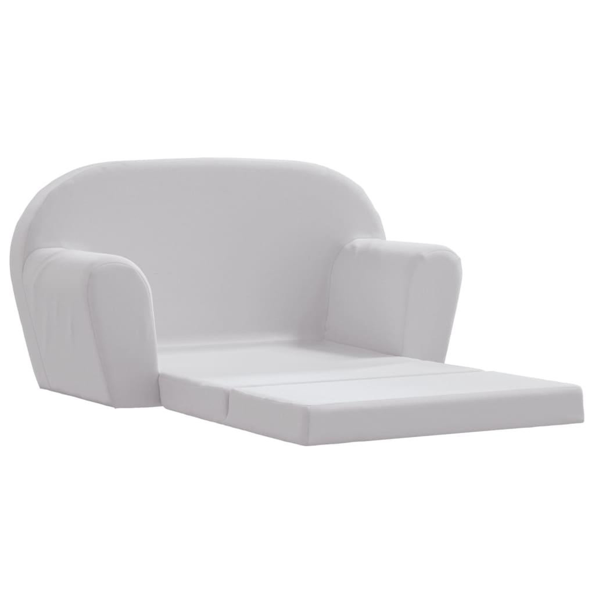 Voir la diapositive 2 : VIDAXL Chaise longue pliable pour enfants gris clair