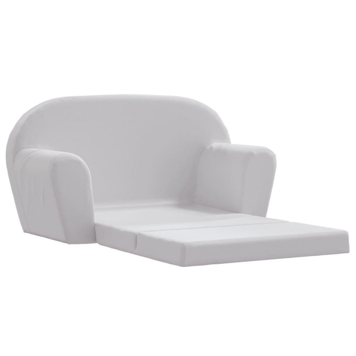 VIDAXL Chaise longue pliable pour enfants gris clair