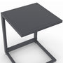 Voir la diapositive 5 : ID MARKET Lot de 2 tables d'appoint de jardin pour transat et bain de soleil PALMA gris anthracite