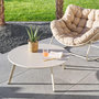 Voir la diapositive 2 : HESPERIDE Table basse de jardin ronde SAONA