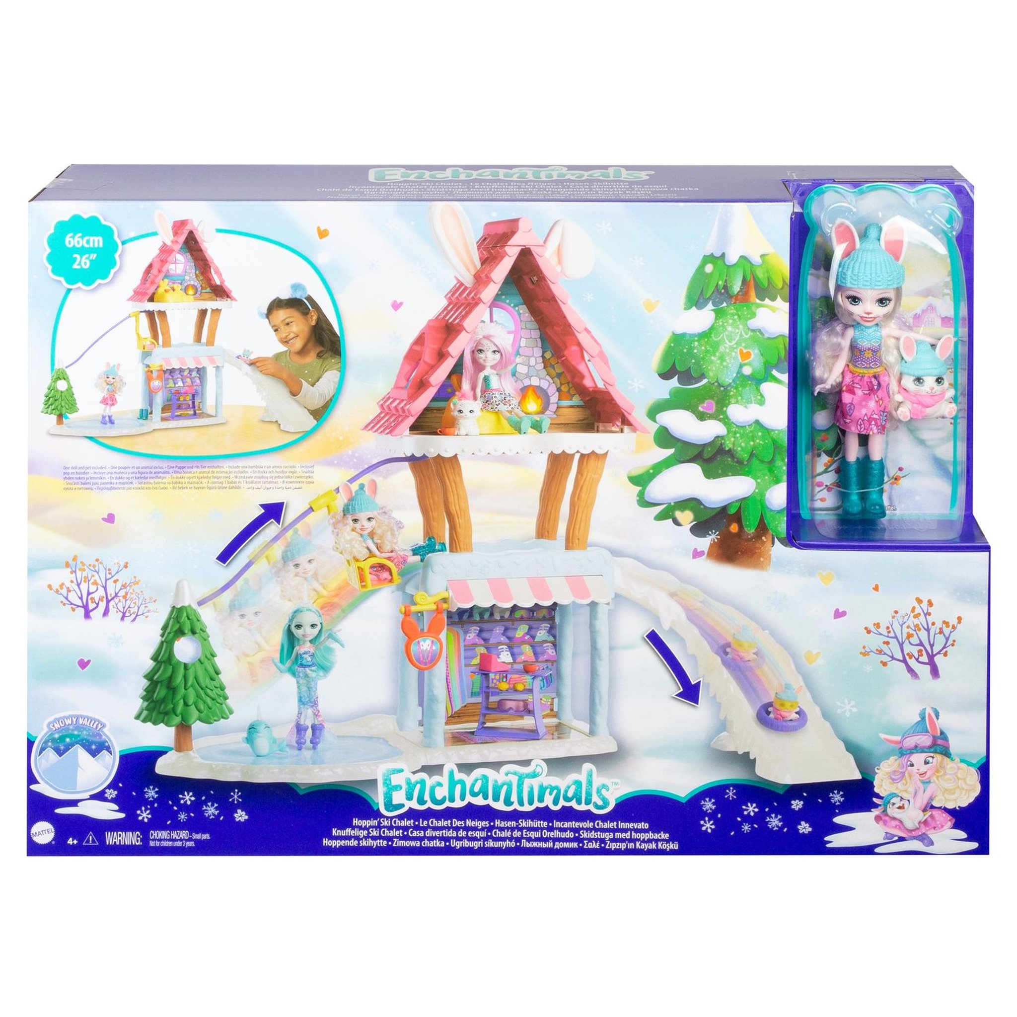 Voir la diapositive 6 : Enchantimals Chalet des Neiges de Bevy Lapin Enchantimals