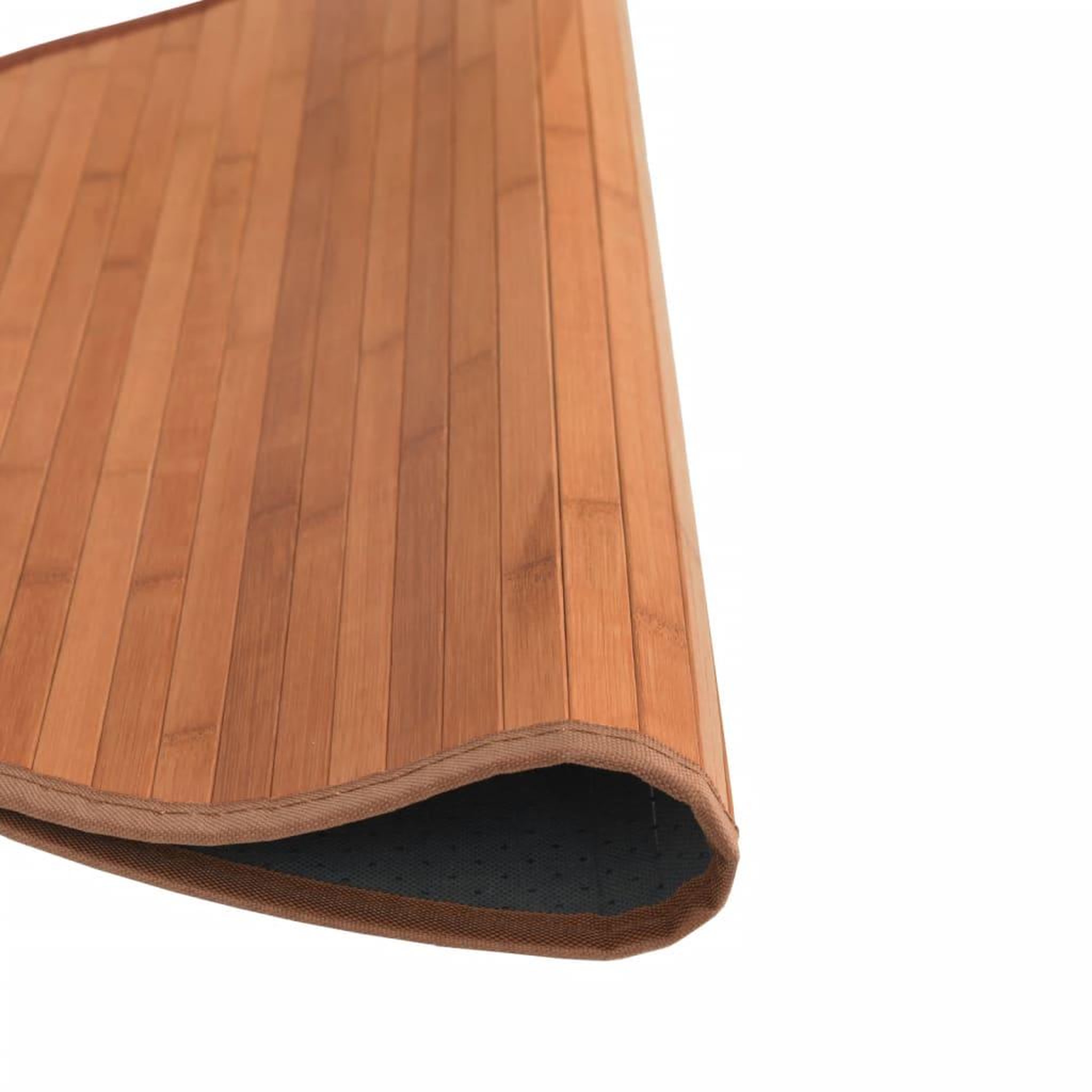 Voir la diapositive 4 : VIDAXL Tapis rond marron 80 cm bambou