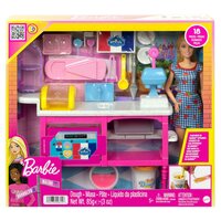Barbie - coffret clinique de barbie avec poupée docteur brune et