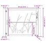 Voir la diapositive 6 : VIDAXL Portail de jardin 105x105 cm acier corten conception d'herbe