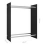 Voir la diapositive 6 : VIDAXL Portant de bois de chauffage Noir 80x35x100 cm Verre trempe
