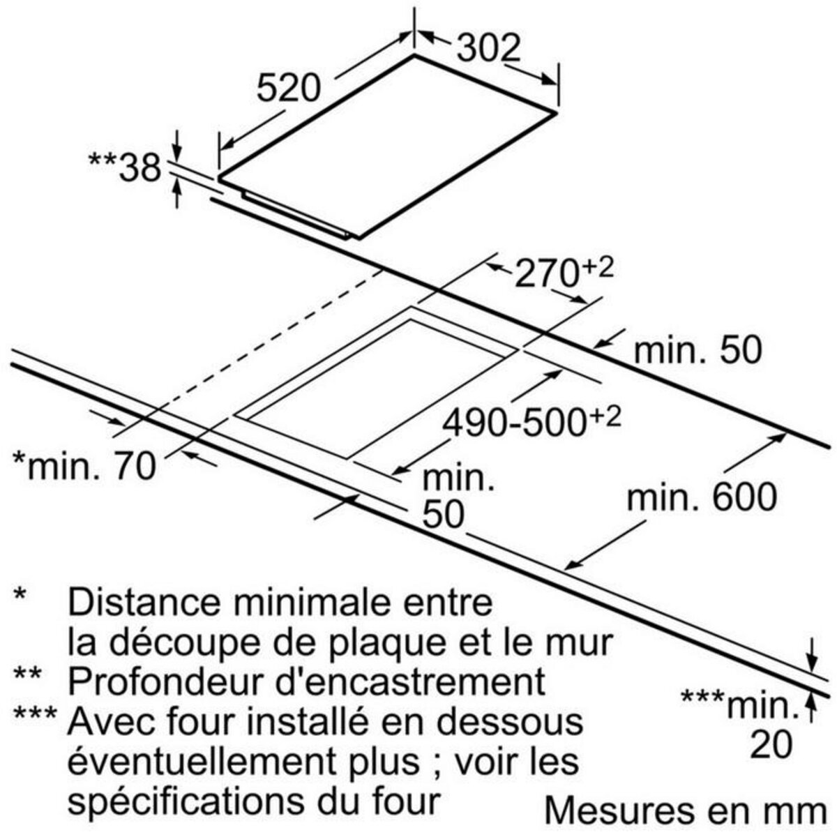 Siemens Domino vitrocéramique 30cm 3500w - et375ffp1e