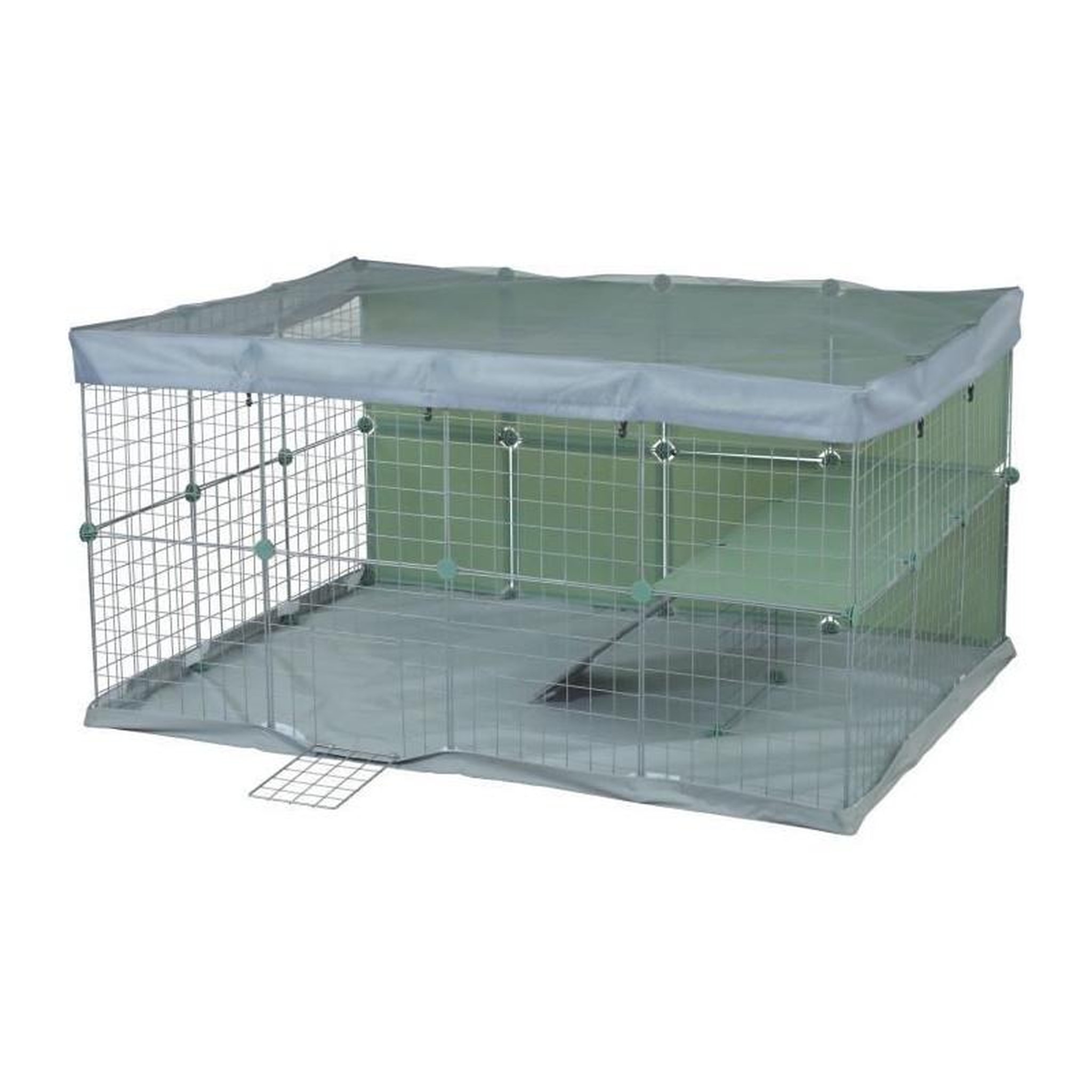 Voir la diapositive 4 : Zolux Enclos modulable - ZOLUX - Neo park - Parc pour petits animaux - Lapins - 140X105X70 - 1,84 m²