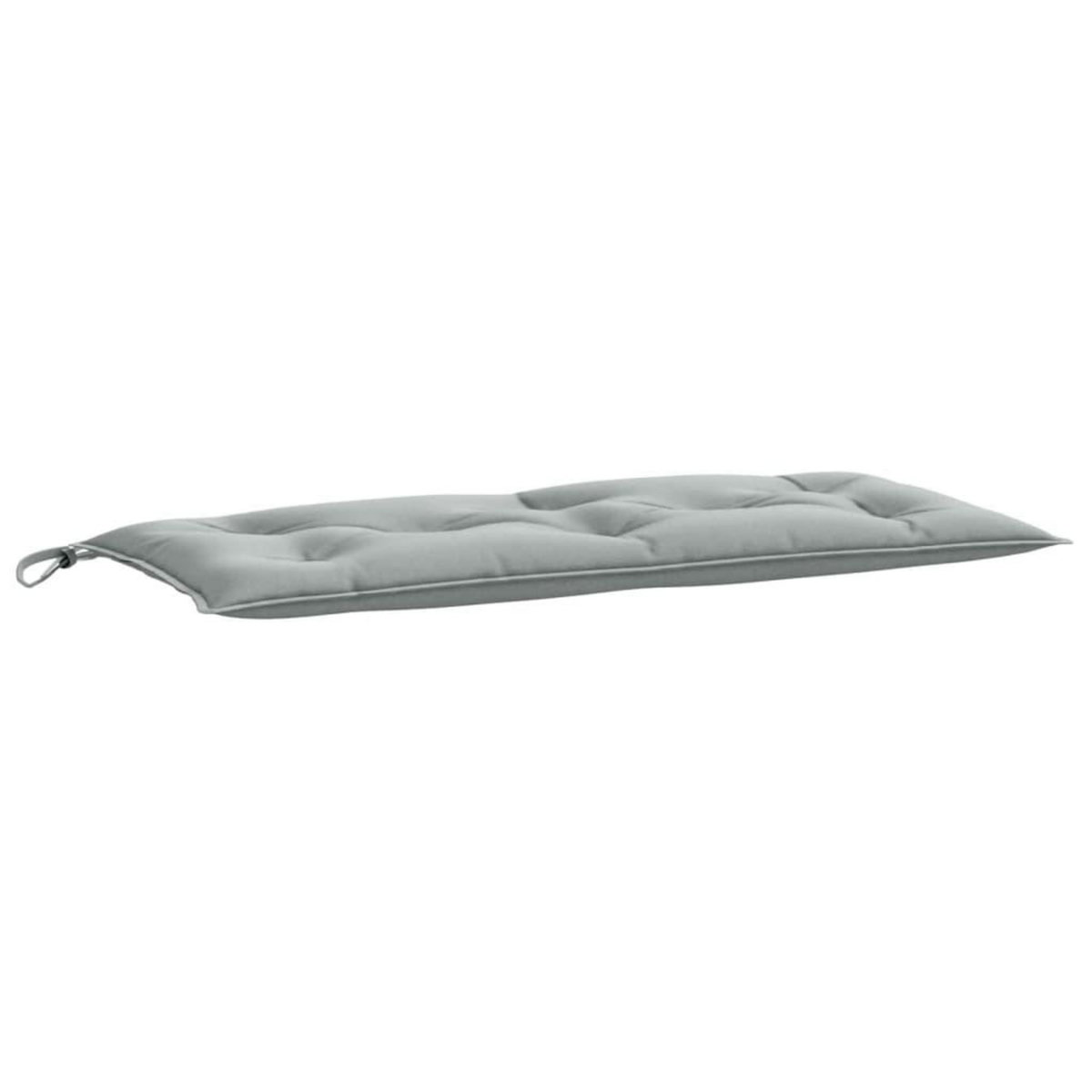 VIDAXL Coussins de banc de jardin lot de 2 gris clair melange tissu
