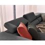 Voir la diapositive 5 : BEST MOBILIER Zaria - canapé d'angle droit - convertible avec coffre et têtières réglables - 5 places - en velours côtelé