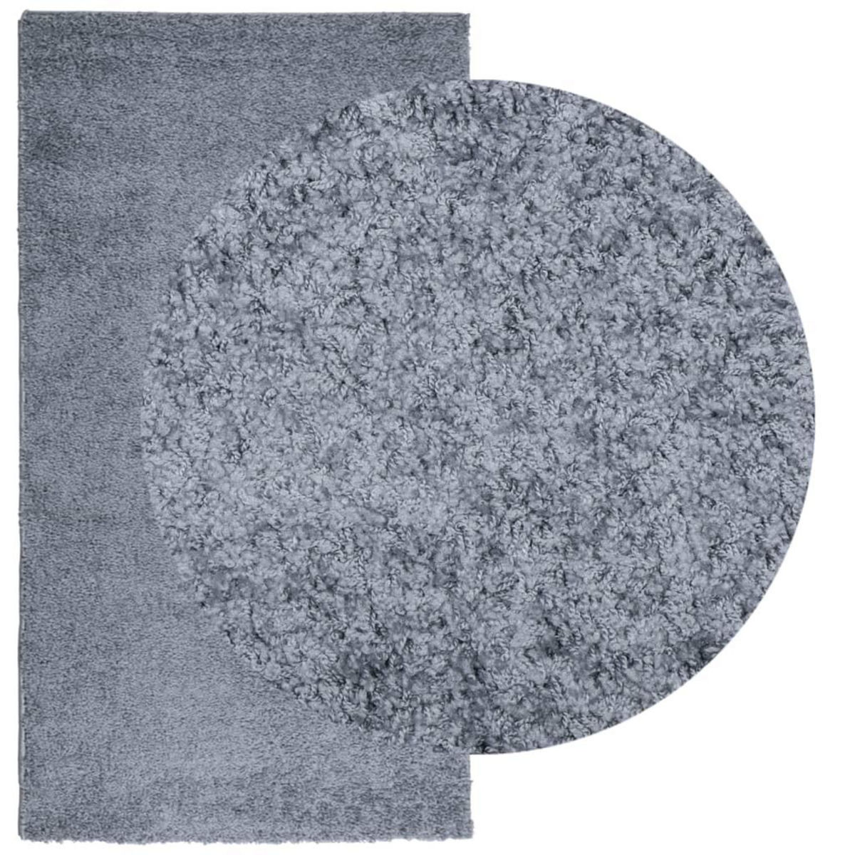 VIDAXL Tapis shaggy PAMPLONA poils longs moderne bleu 60x110 cm