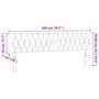Voir la diapositive 6 : VIDAXL Tete de lit a LED Marron fonce 200x7x78/88 cm Tissu