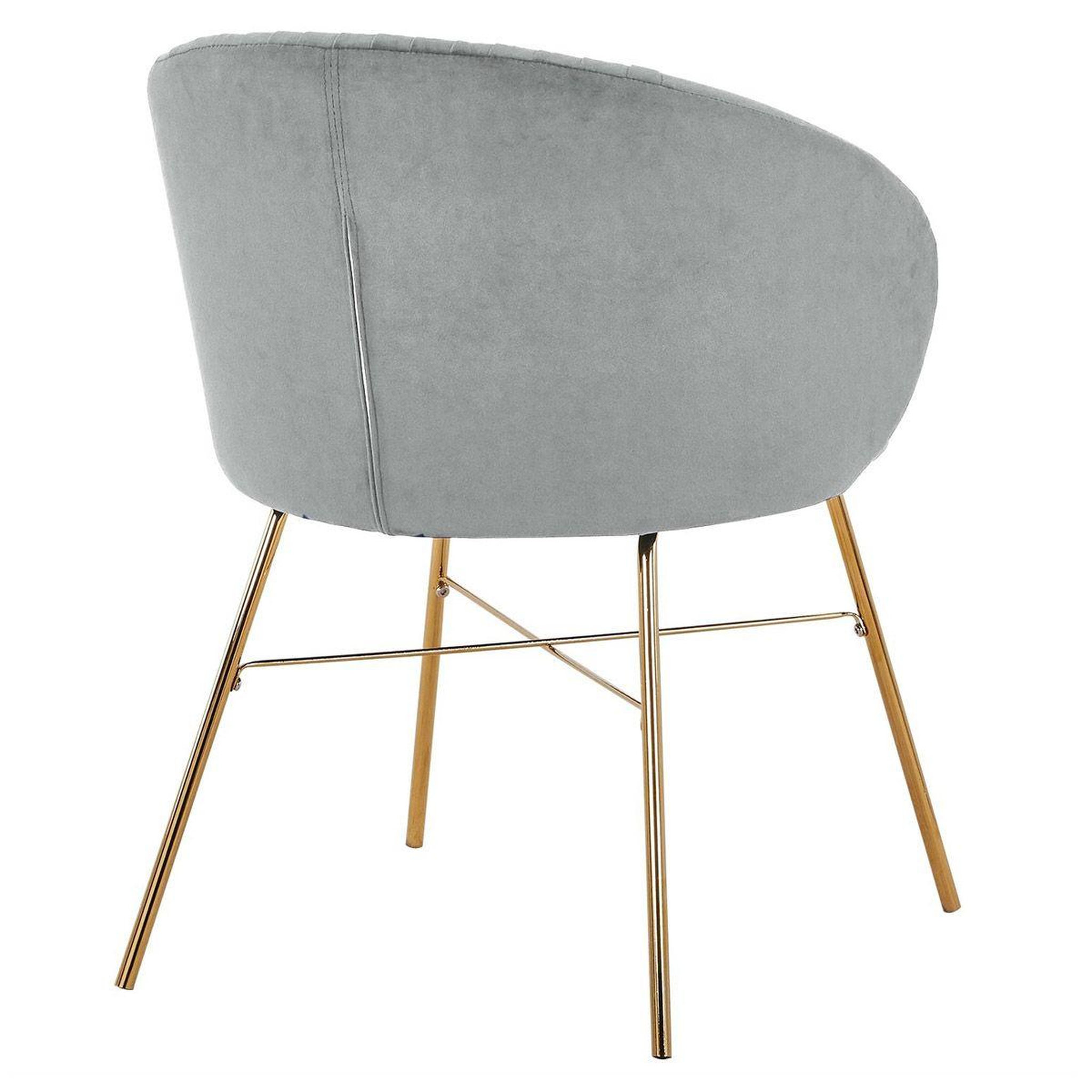 Voir la diapositive 5 : Paris Prix Chaise design en velours  kanye  80cm argent
