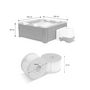 Voir la diapositive 5 : MSpa Spa rigide 6 places hydromassages. 4 coussins + 8 filtres + bâche incluse. OSLO SAPPHIRE. L 160 x P 160 x H 65 cm