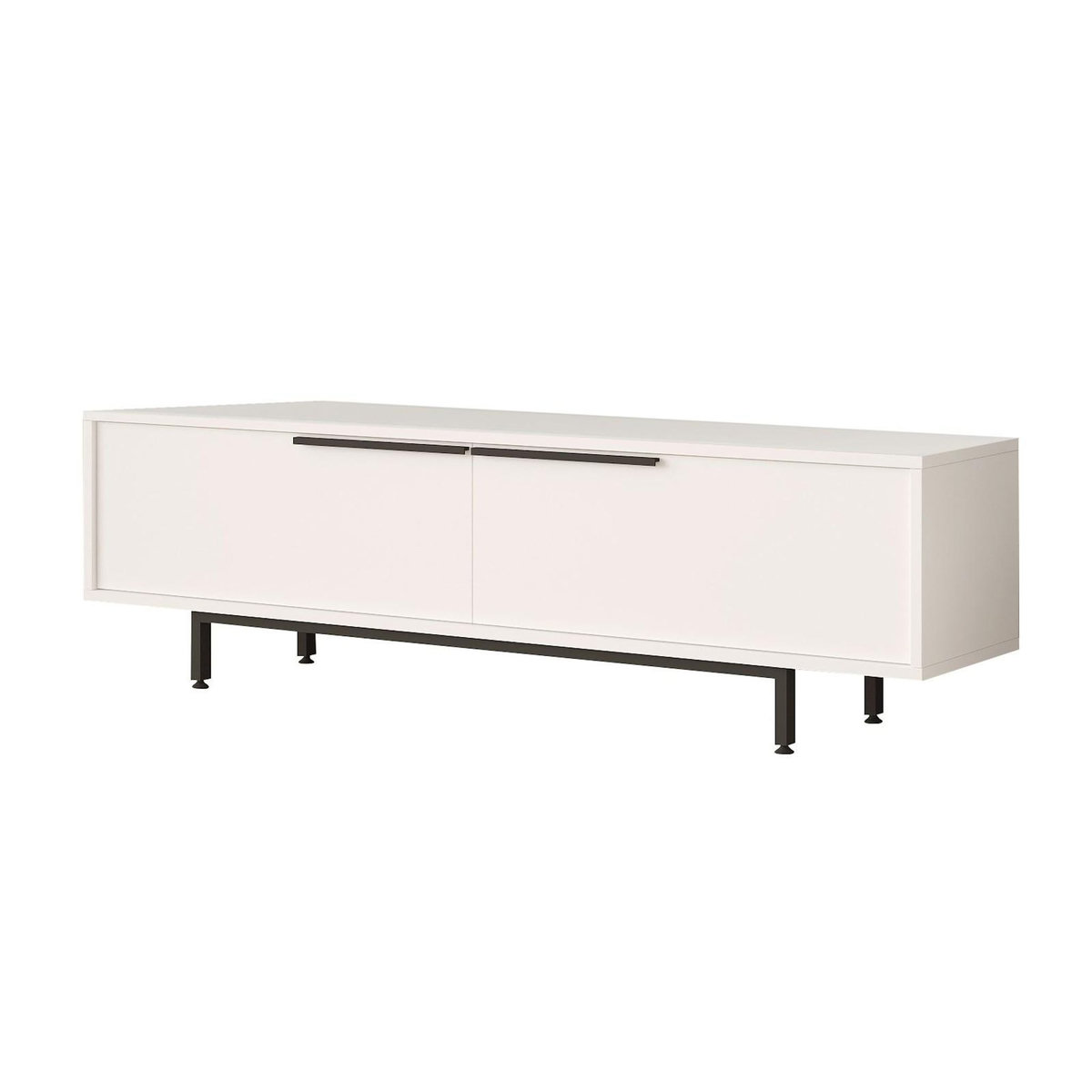 Habitat et Jardin Meuble TV en bois  Calvin  - 160 x 35 x 45 cm - Blanc