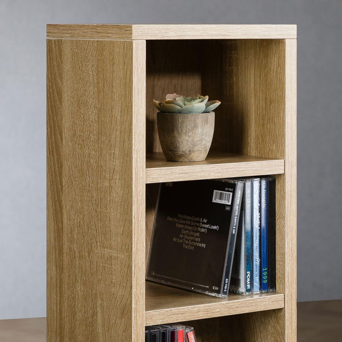 IDIMEX Étagère pour CD et DVD MELODIE, en bois