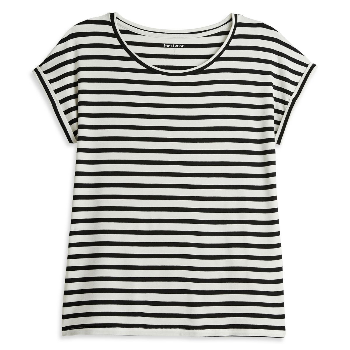 INEXTENSO T-shirt manche courte écru uni femme