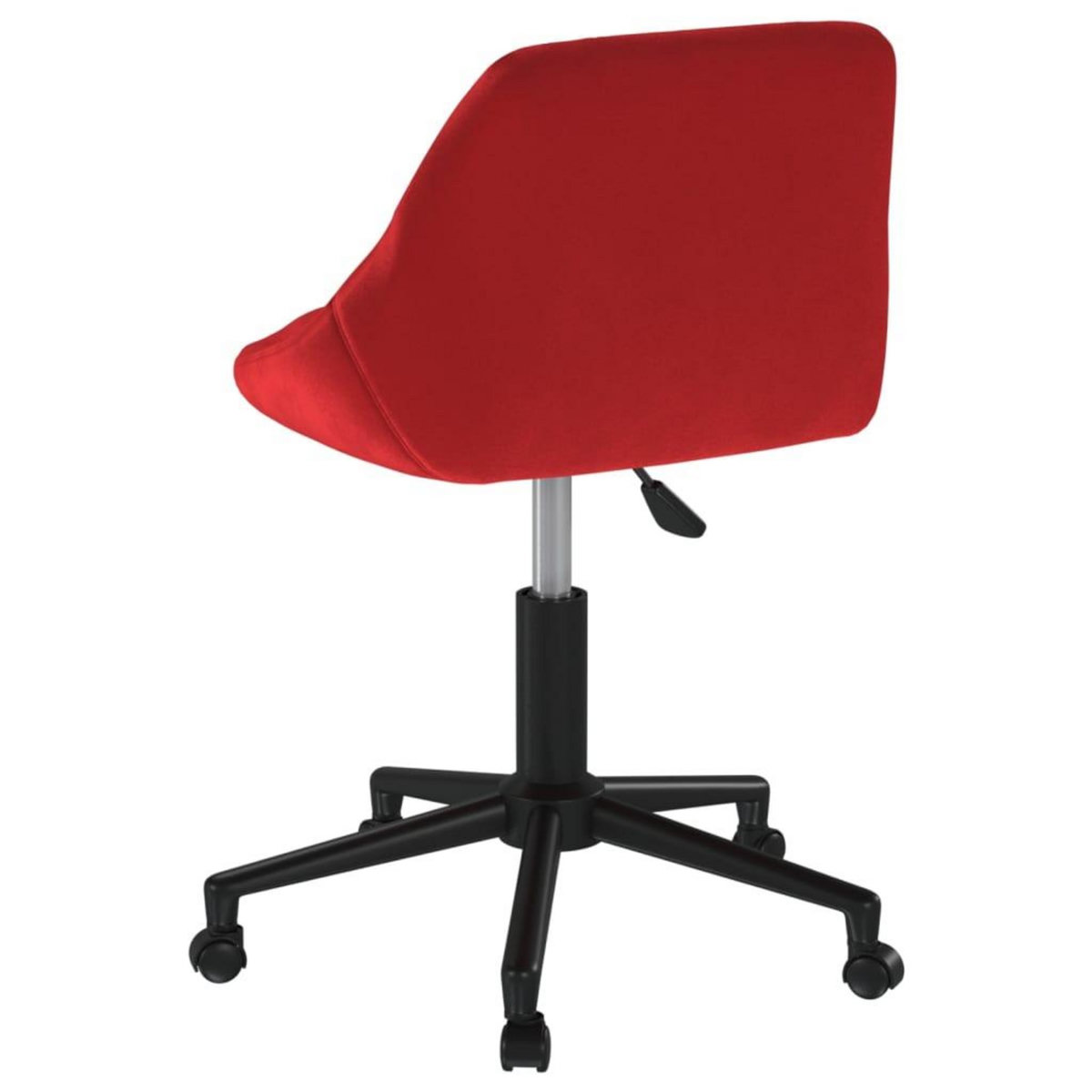 VIDAXL Chaise pivotante de bureau Rouge bordeaux Velours