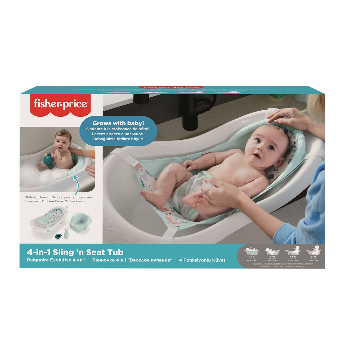 Fisher price Baignoire évolutive 4 en 1 Terrazzo