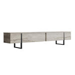 Habitat et Jardin Meuble TV en bois  Luxe  - 180 x 30 x 50 cm - TravertinNoir