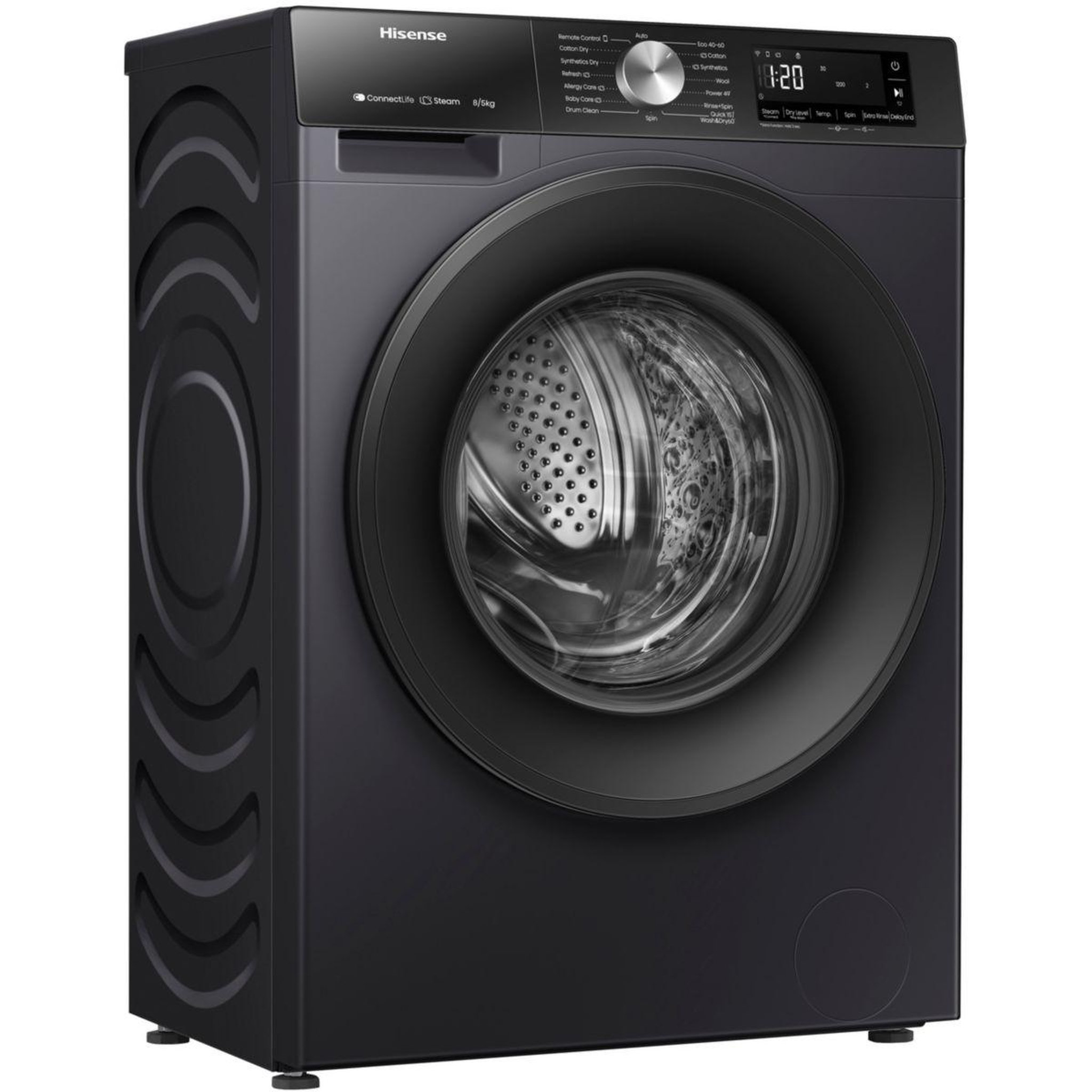 Voir la diapositive 4 : Hisense Lave linge séchant hublot wd3s8043bb3 purejetwash