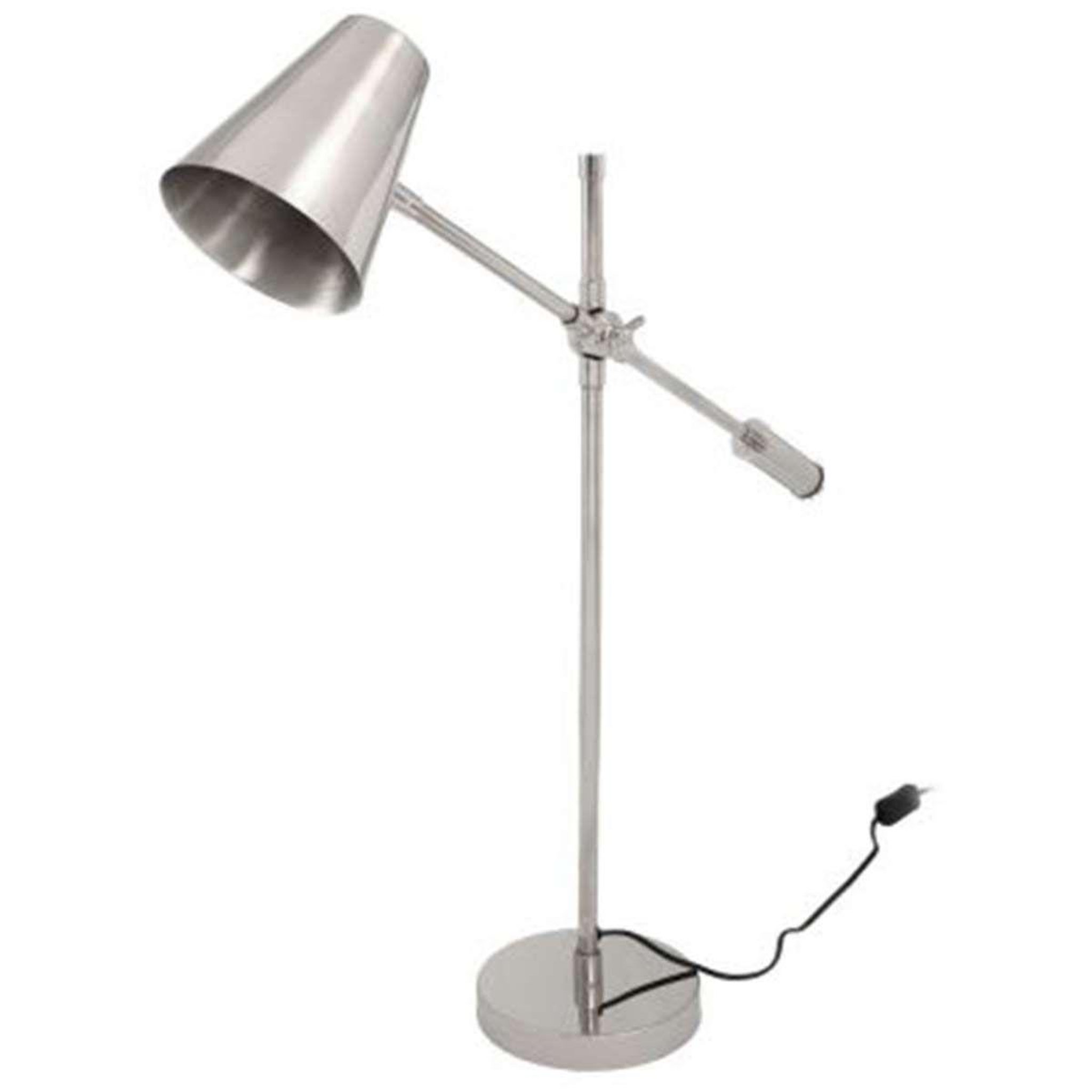 Paris Prix Lampe à poser industriel  celeste  74cm argent